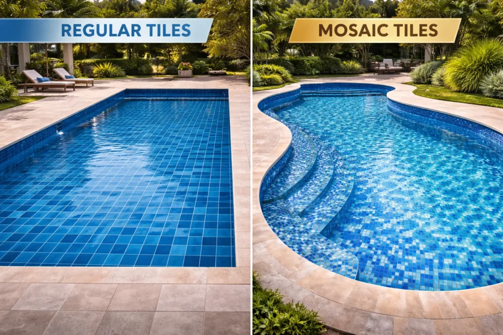 Regular vs Mosaic Tiles