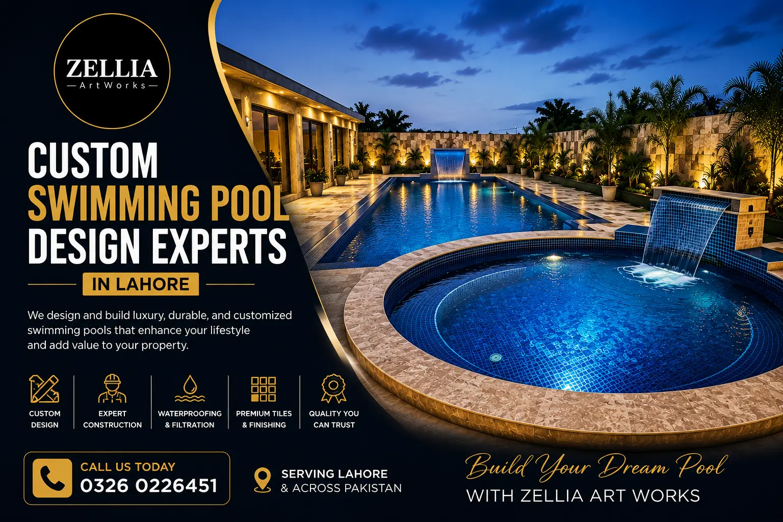 Custom Swimming Pool Design (1)