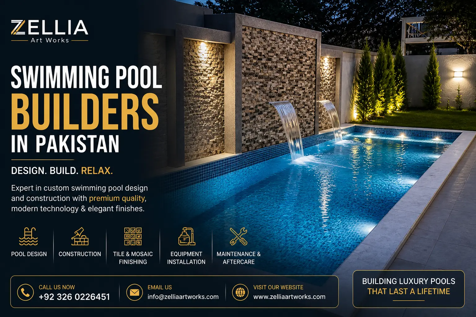 Swimming pool builders in pakistan