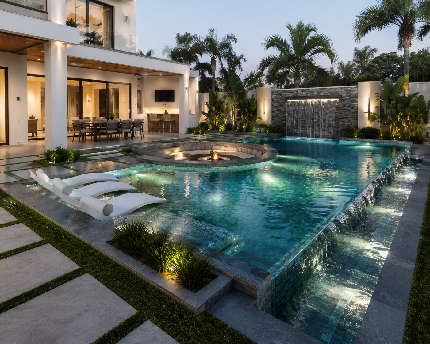 Custom Swimming Pools Construction